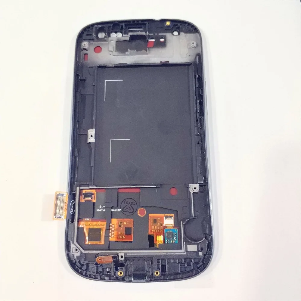 KJT для SAMSUNG Galaxy S3 GT i9300 ЖК дисплей + рамка сенсорный экран в сборе замена 100%