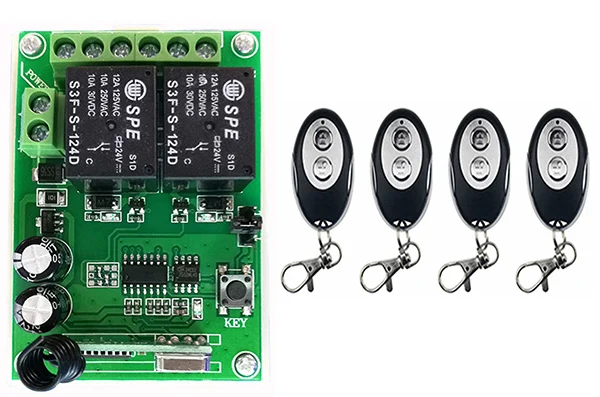 DC24V 2CH RF беспроводной фотоприемник + передатчики формы ellipse обучающий