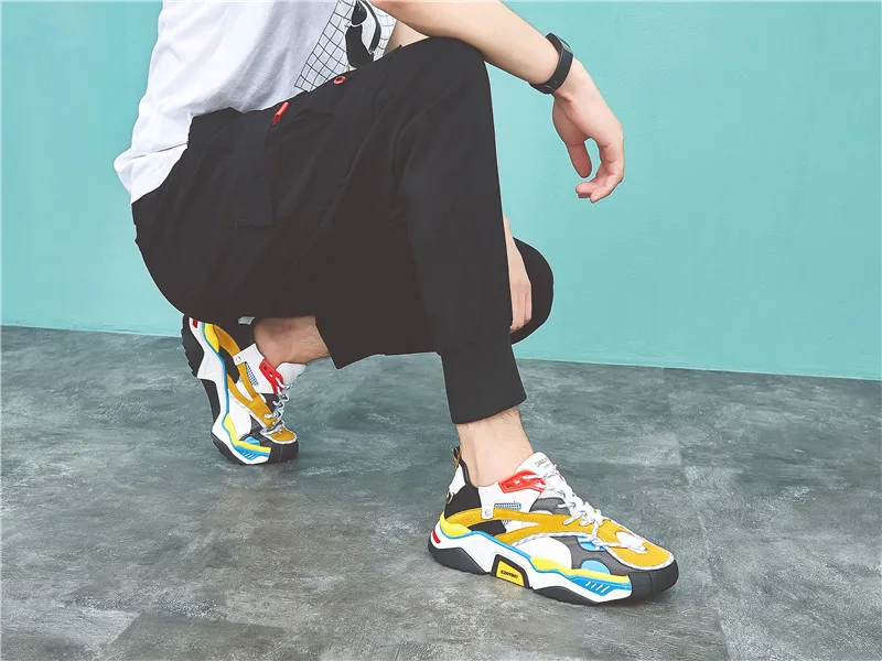 Повседневная Белая обувь; женские кроссовки на платформе; zapatos de mujer; модная брендовая обувь; chaussures femme; женская обувь из натуральной кожи; Цвет Черный