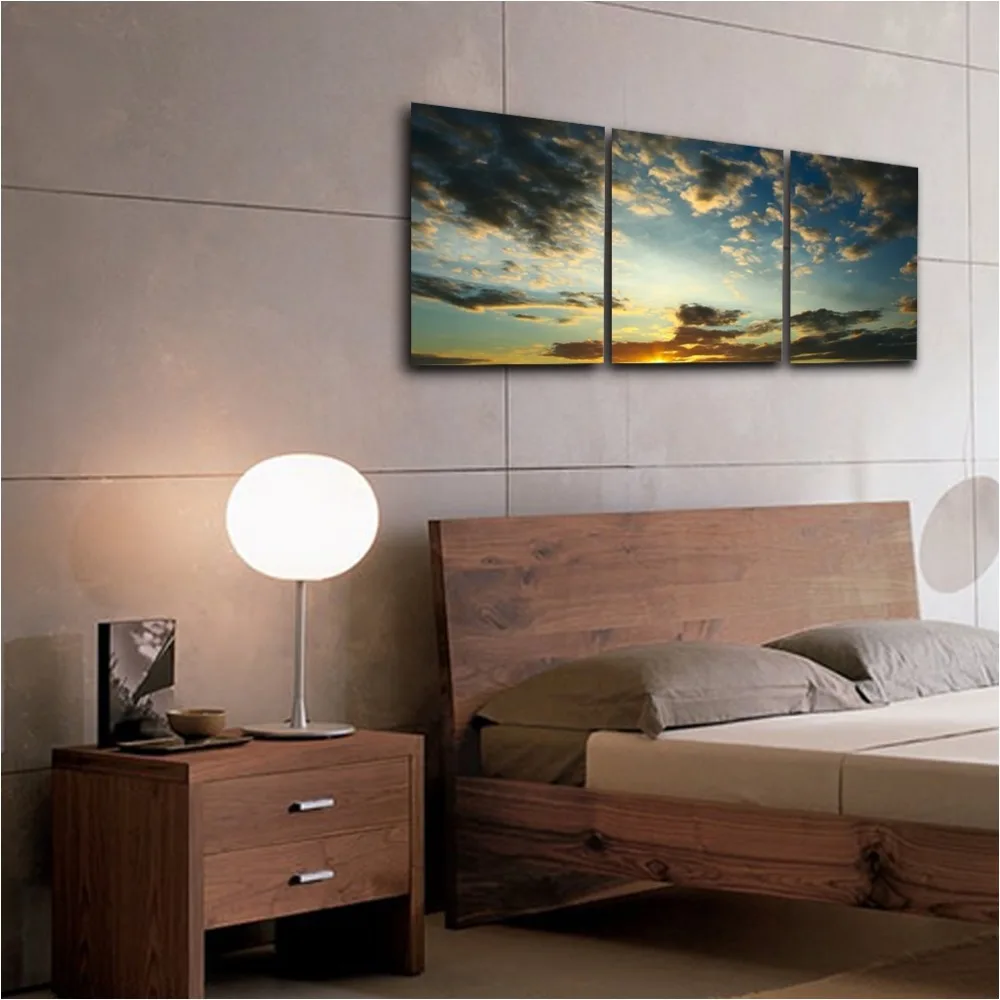 Без рамки Aurora Clouded Sunrset Scenic Canva картина на стену Unigue для гостиной спальни