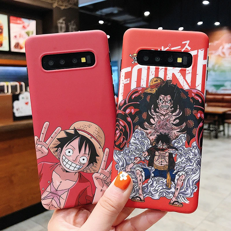 YHBBCASES для samsung Note 10 Plus 8 9 японские Мультяшные соломенные шляпы Луффи чехол для телефона samsung Galaxy S10 S8 S9 Plus Чехлы для пар