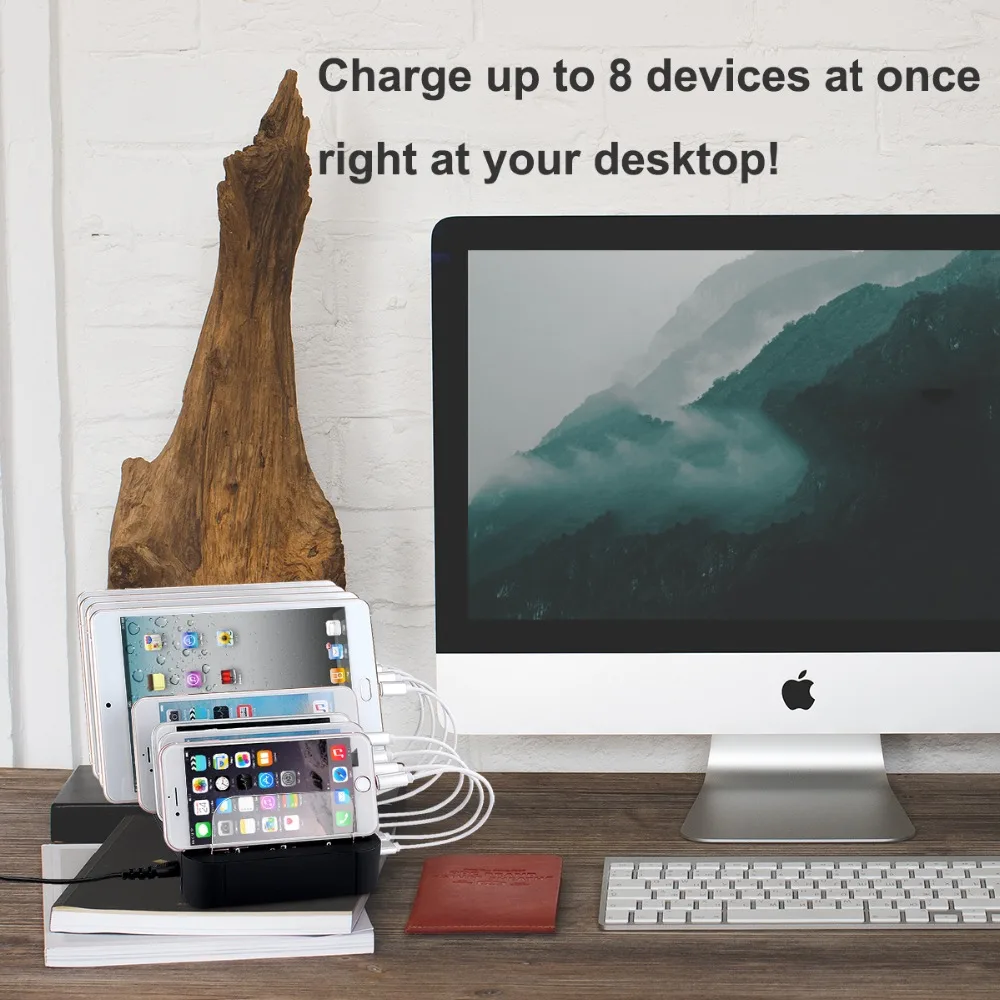 8 портовая зарядная usb станция для iPhone iPad Samsung универсальная мобильных