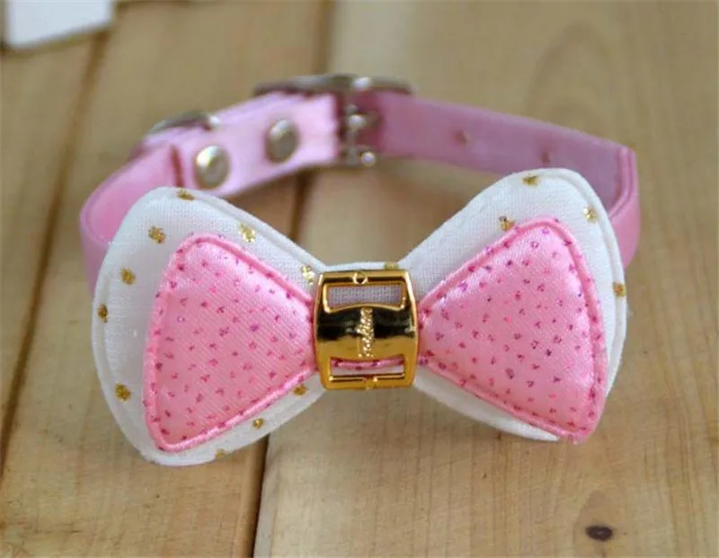 

2015 Hot Sale Pet Cat Clothes for Dogs New Common Small Dog Fashion Collar Collars Teddy Bow free Shipping
