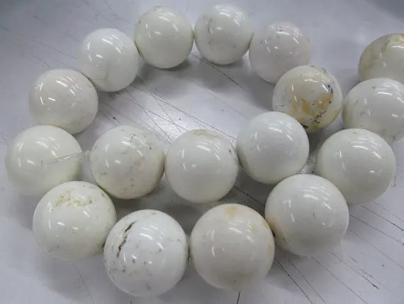 

Wholesale 5strands 4-12mm Turquoise stone Round Ball White Green Blue Jewelry Bead