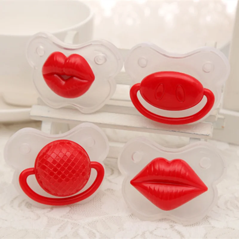 Горячие милые губы свинка нос пустышка смешные силиконовые соски большие
