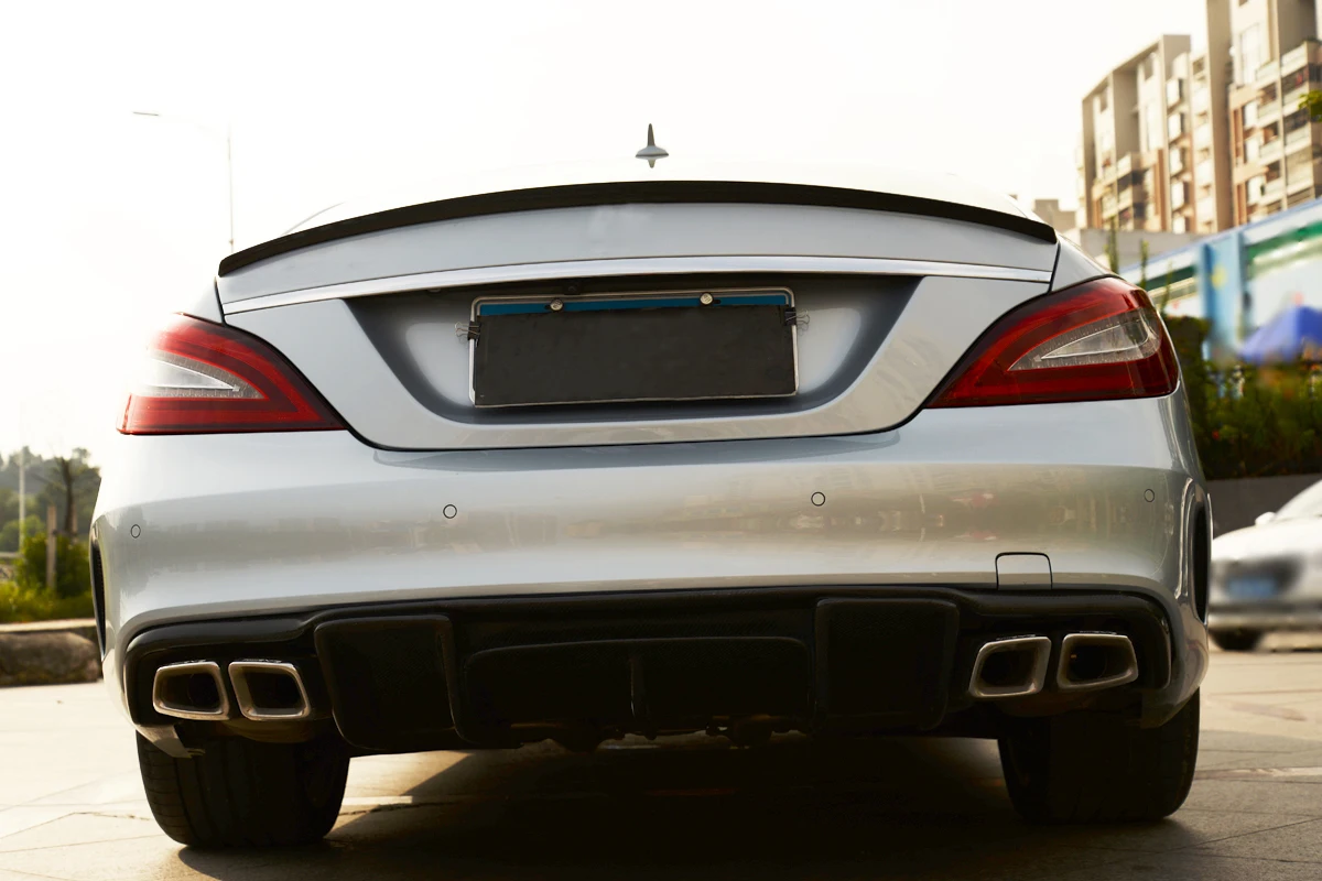 Задний спойлер багажника из углеродного волокна для Mercedes-Benz CLS Class W218 Base Sport CLS63 AMG 2012- задний хвост автомобиля