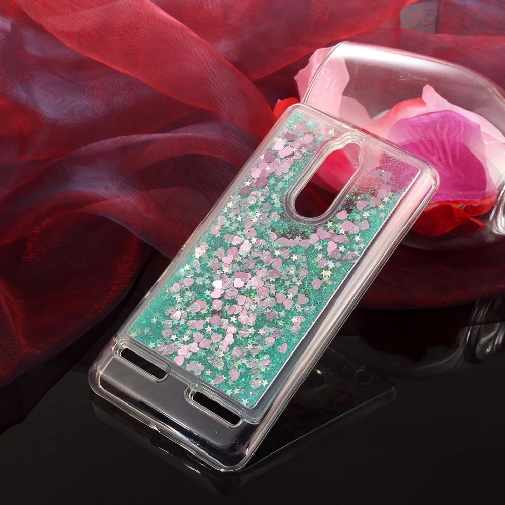 Liquid phone Case sFor LG K8 K10 2017 P8 P9 Lite Lenovo K6 Note Cases Glitter Dynamic Quicksand Sand Soft TPU Back Cover |