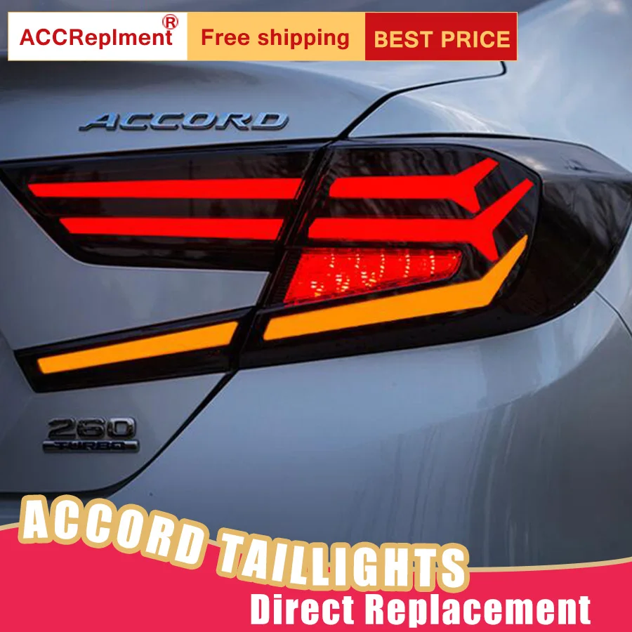 Новый светодиодный фонарь светильник s в сборе для Honda Accord 2018-2019 задний