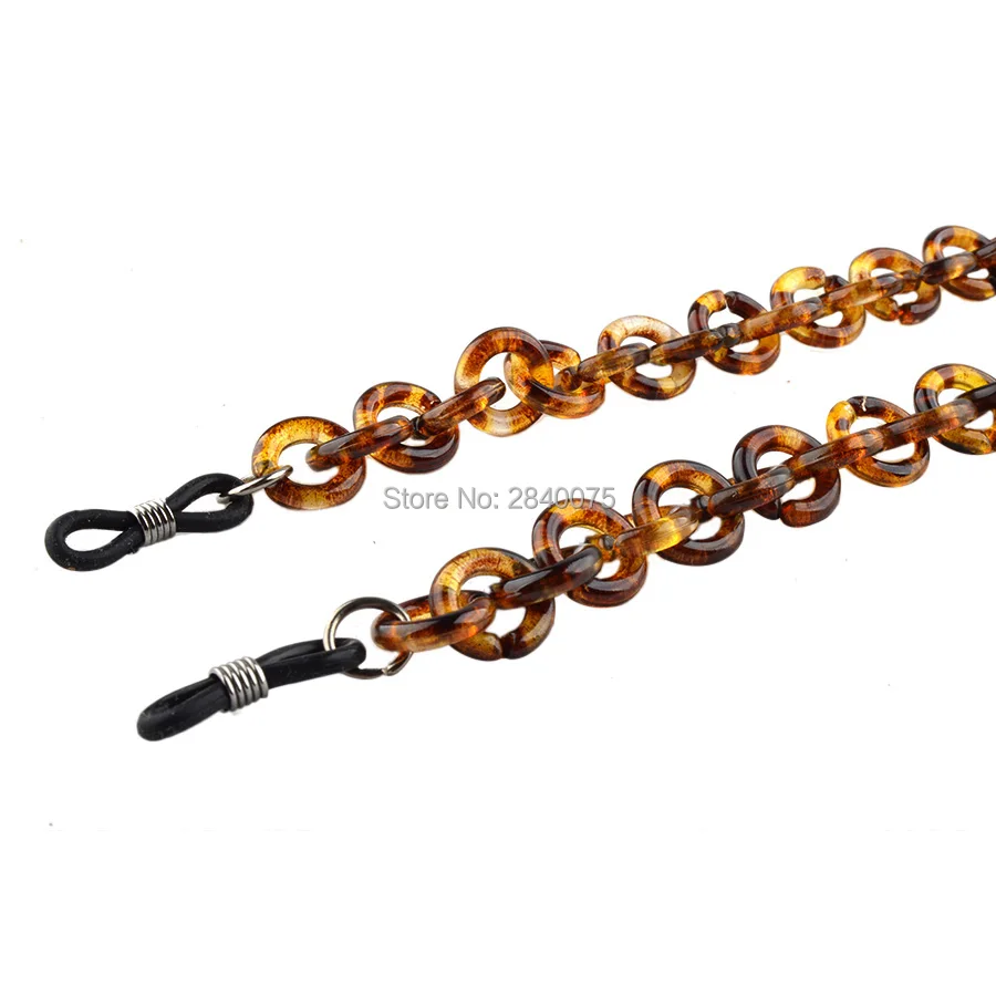 

PVC Sunglasses Reading glasses Demi neck cord string retainer Dark brown eyewear strap lanyard holder