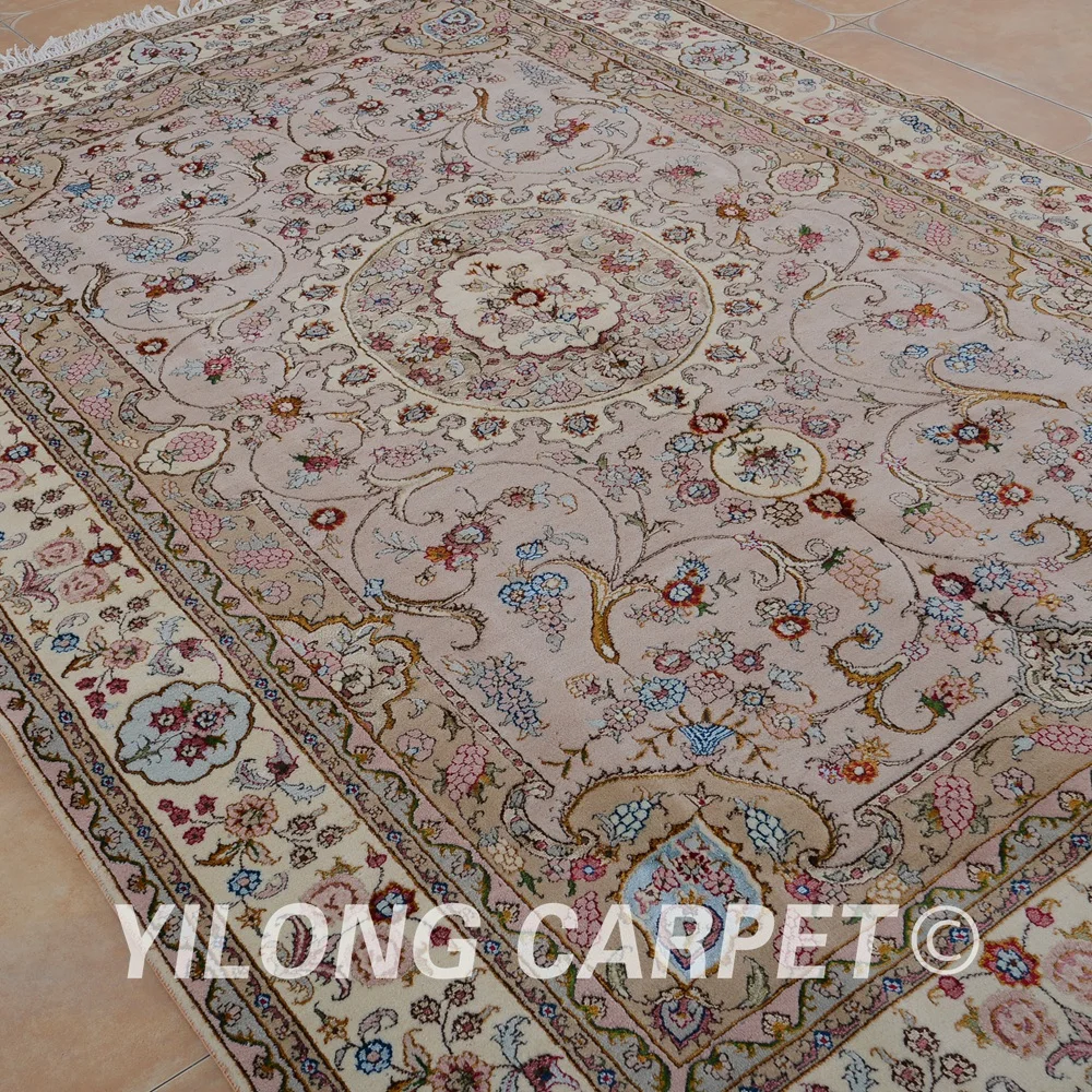 Yilong 6 'x 9' восточные кашмирские искусственные изысканные антикварные