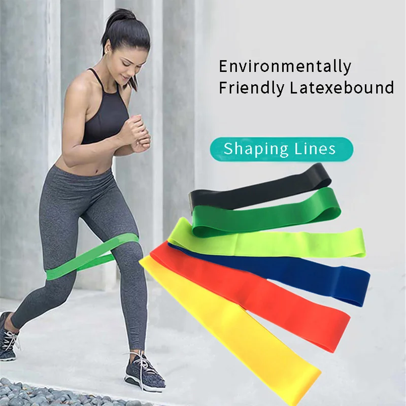 Yoga Resistance Band Toughness High Elastic Rubber Ring Unisex Aerobic Fitness Suitable For Whole Body Sports Equipment | Спорт и