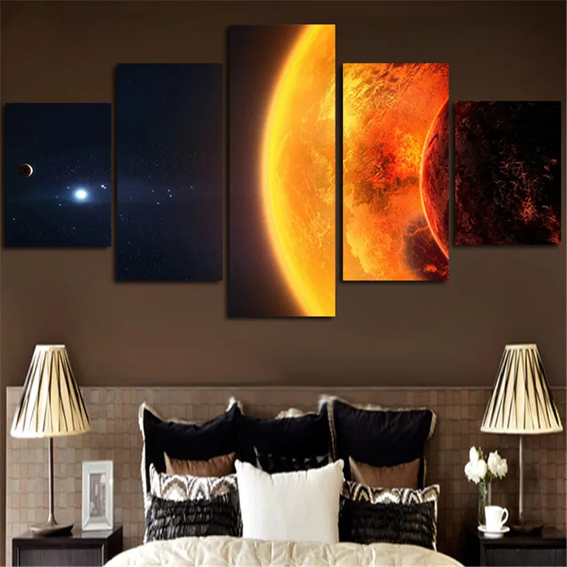 2017 Настенная картина без рамки холст художественный плакат печатный Млечный