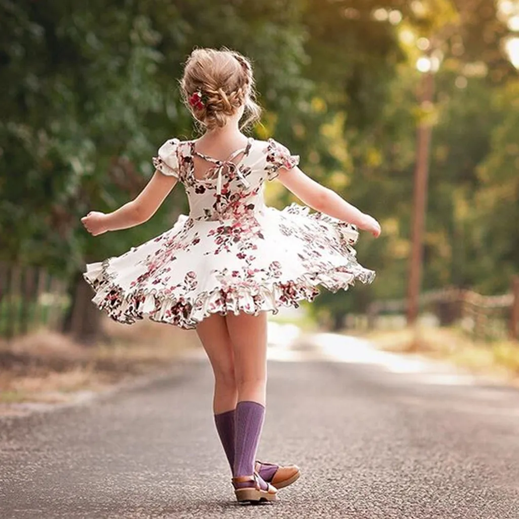 2021 летние праздничные платья для принцесс девочек малышей детей с рюшами