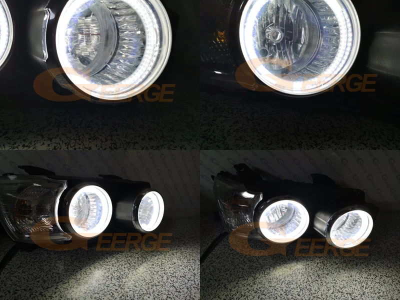 Для Chevrolet AVEO Sonic T300 2011 2012 2013 ультра яркий двухцветный переключатель led Ангельские Глазки drl halo Кольцо сигнал поворота