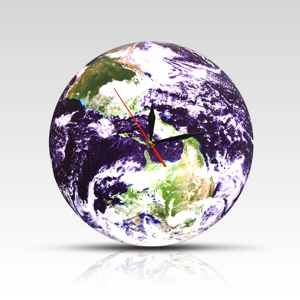 Настенные часы Earth Day View современный дизайн настенные Planet небесные космические 3D