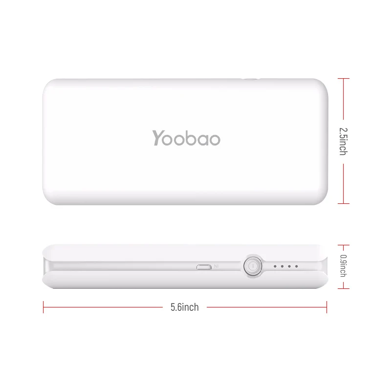 Yoobao милый внешний аккумулятор 10000 мА/ч ультра тонкий лучший для Iphone 7 6 5 4 SE Xiaomi Mi|bank