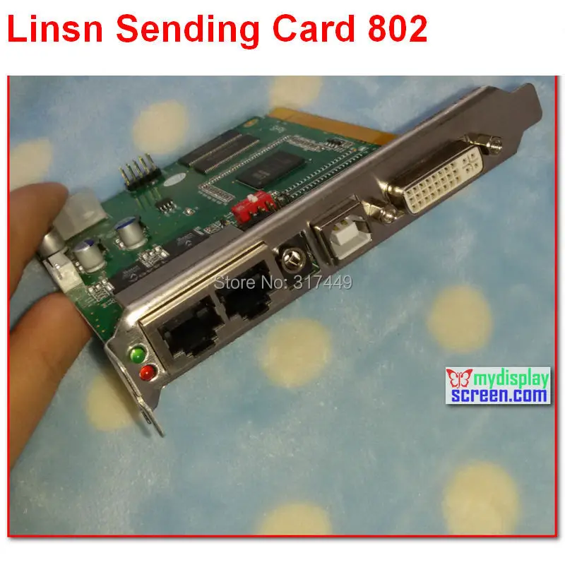 Linsn ts/sd801/802 full clolor rgb 1024*640 /  1280*512 pixel dvi/rj45 port sync led display  TS801D  Syncronous sending card