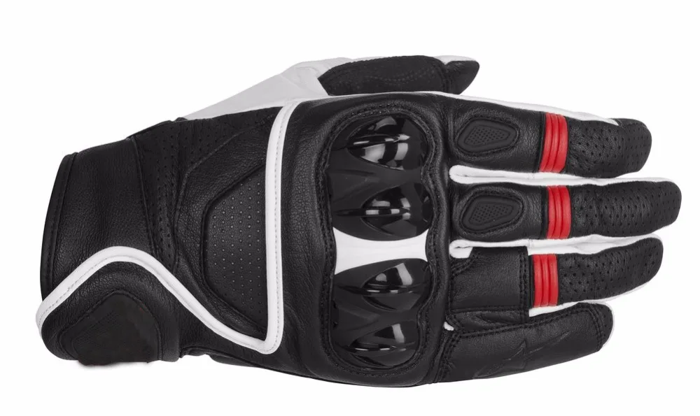 Alpine Black Leather Motorcycle Celer Gloves Moto GP M1 Racing Motorbike Short Pro | Автомобили и мотоциклы