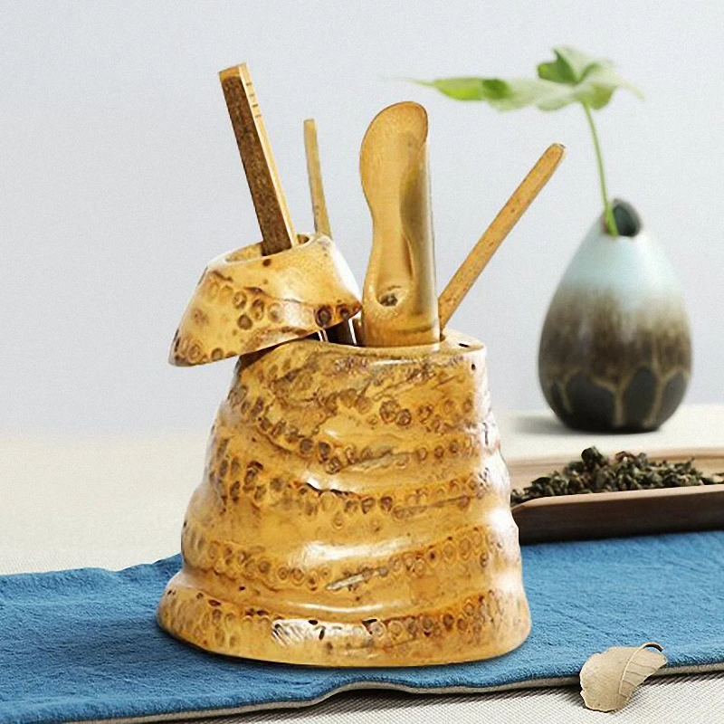 Hand made бамбука Аксессуары для чая Инструменты Китайский Натуральный кунг фу Чай