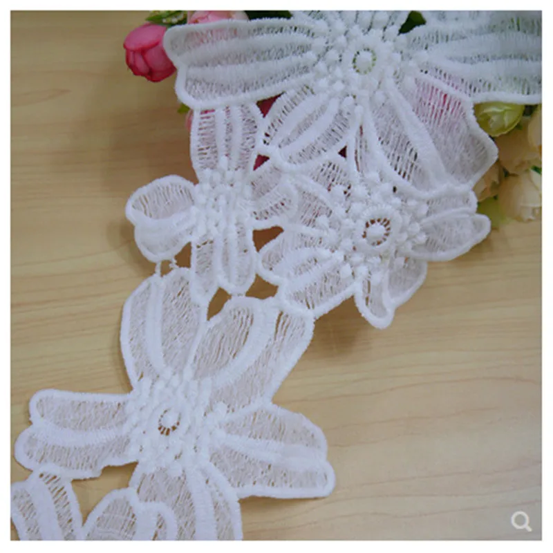 

15cm Polyester Embroidered Flower Lace Trim Wedding DIY Lace Lace Ribbon Love Handmade Sewing Accessories Supplies Crafts