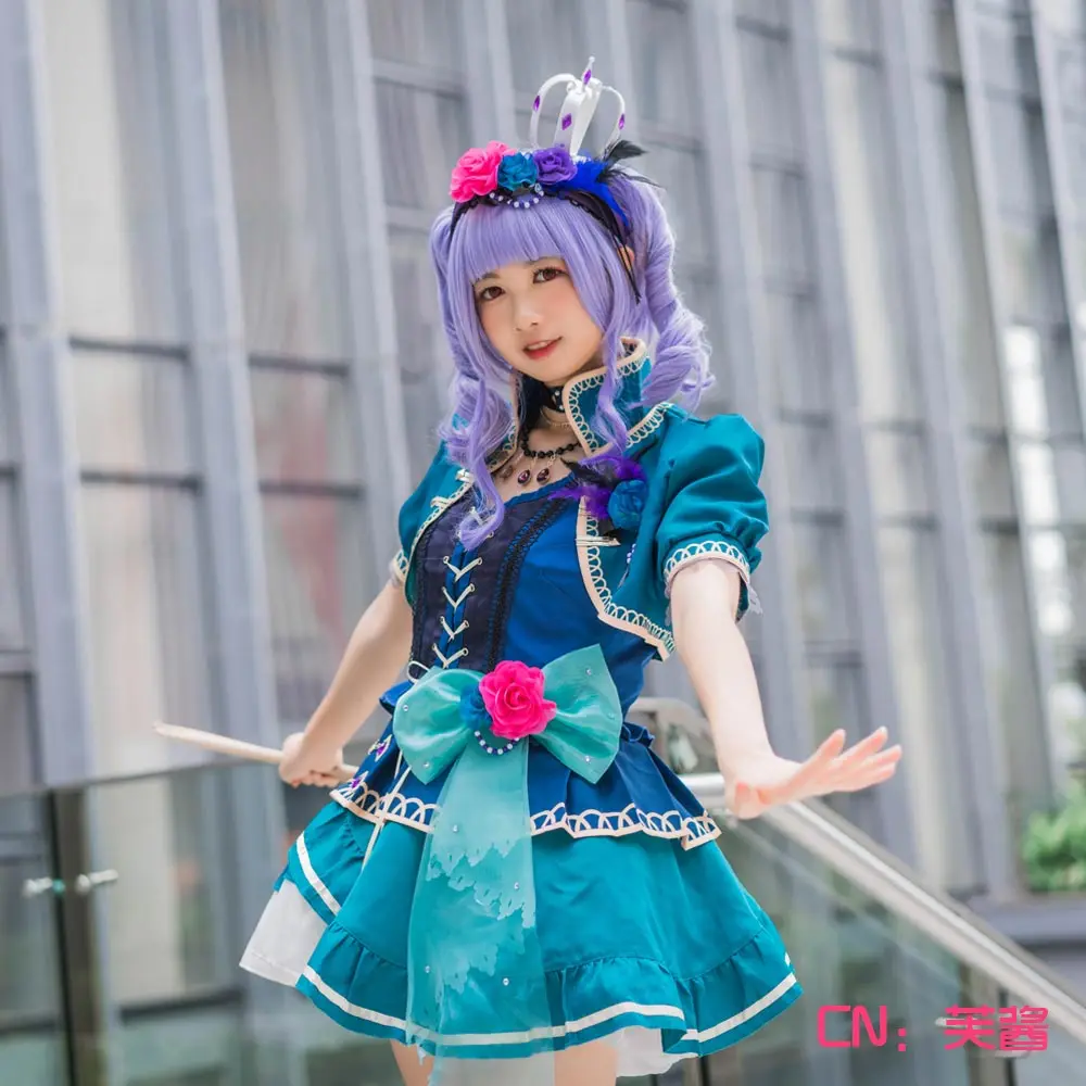 CGCOS Бесплатная доставка Косплей Костюм COS BanG Dream! Roselia опера пустоши Ако Udagawa платье