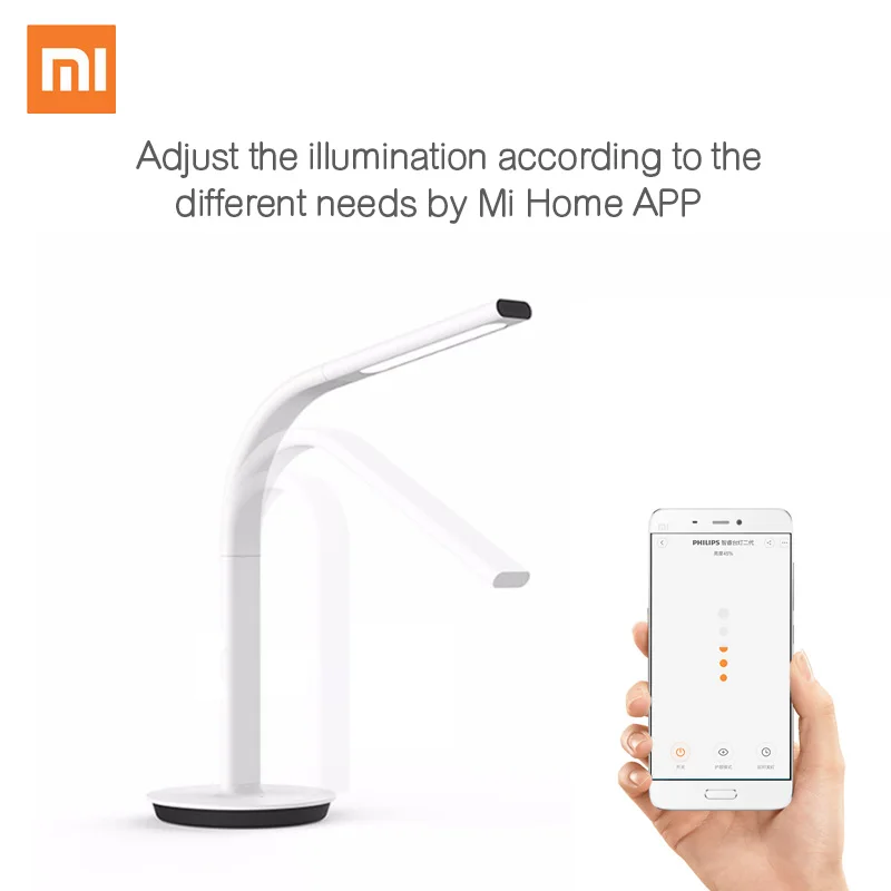 Оригинальная Светодиодная настольная лампа Xiaomi Mijia 2 го поколения умная с двойным