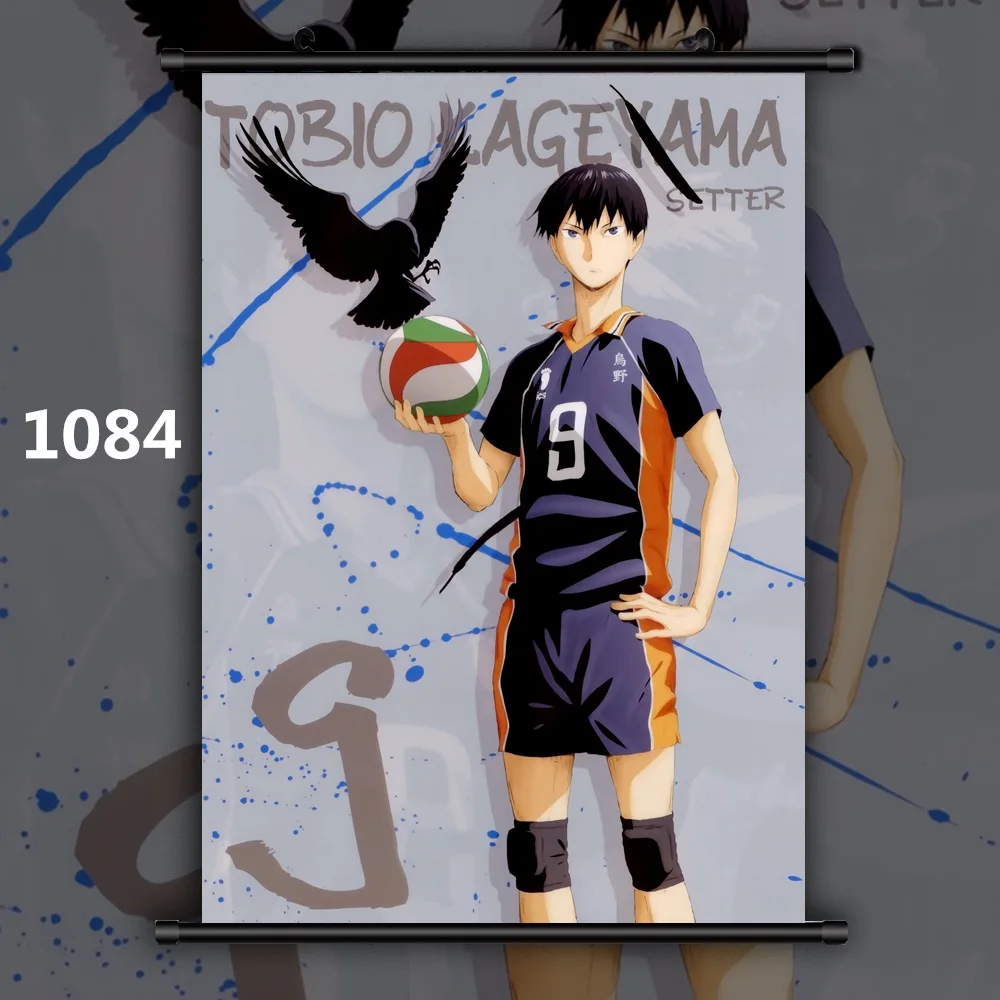 1084 Haikyuu Shoyo Yuu Tobio Kei Ryunosuke Аниме Манга настенный плакат прокрутки - Цвет: 1084