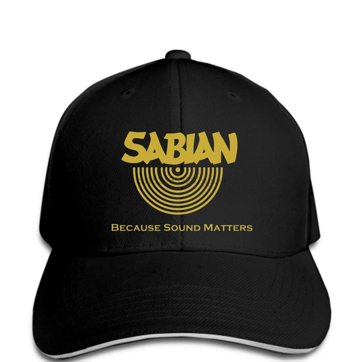 Мужская бейсбольная Кепка SABIAN новые черно белые барабанные тарелки барабанная