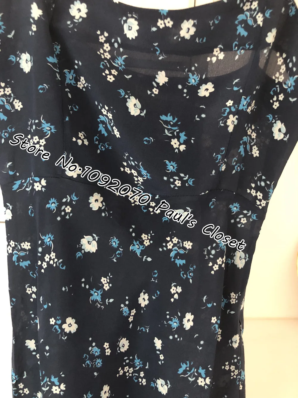 Women The Amelia In Midnight Adjustable Spaghetti Straps Silk Midnight Floral Midi Dress