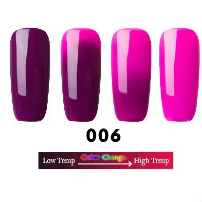 006 LULAA, 18 цветов, Термальный Гель-лак для ногтей, меняющий температуру, отмачивается, УФ-Гель-лак хамелеон, светодиодный Гель-лак для ногтей - Цвет: 006