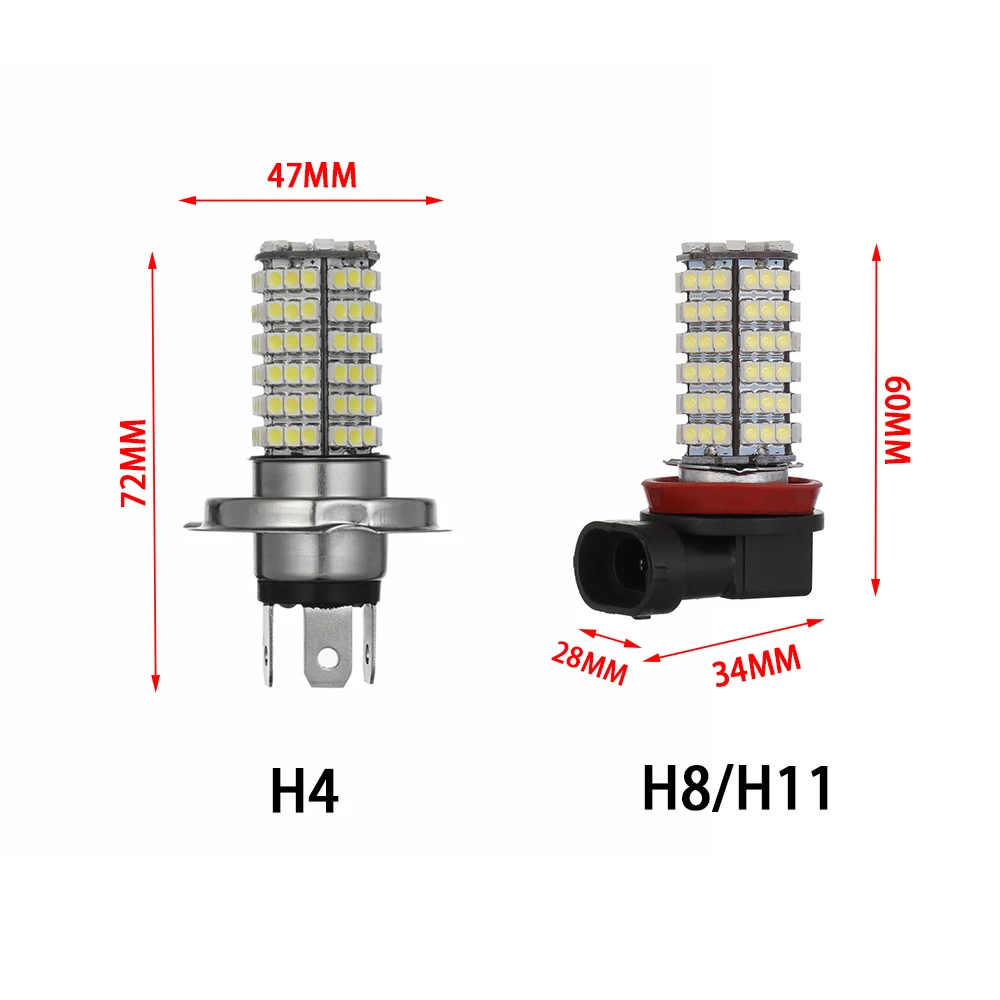 1 PC 3528 1210 120SMD Super Bright LED Fog Light Headlight Bulb H3 H4 H7 H8 H11 9005 9006 | Автомобили и мотоциклы