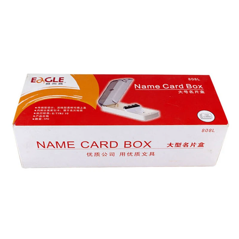 

premium large capacity 650 cards name card holder with index cards high quality hot sale Eagle 808L