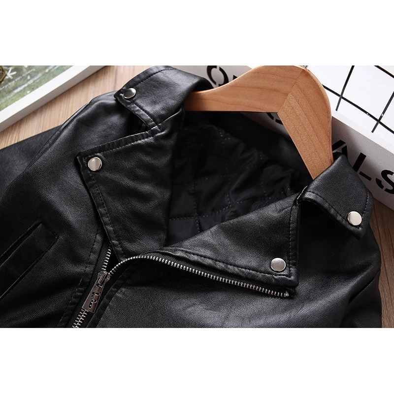 faux leather girl coats spring autumn girls outerwear kids fashion long sleeve coat toddler 2019 | Детская одежда и обувь