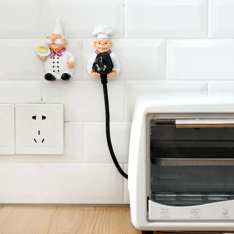 Кухонная розетка шнур питания для хранения Полка держатель настенный клейкая