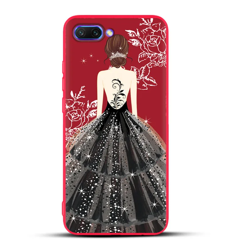 Anti-knock Silicone Coque Huawei Honor 10 Case Cover Soft TPU Painted Phone Full Protective Back Funda Lite |