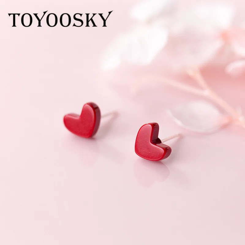 TOYOOSKY новинка 100% Стерлинговое Серебро 925 пробы женские модные крошечные серьги с