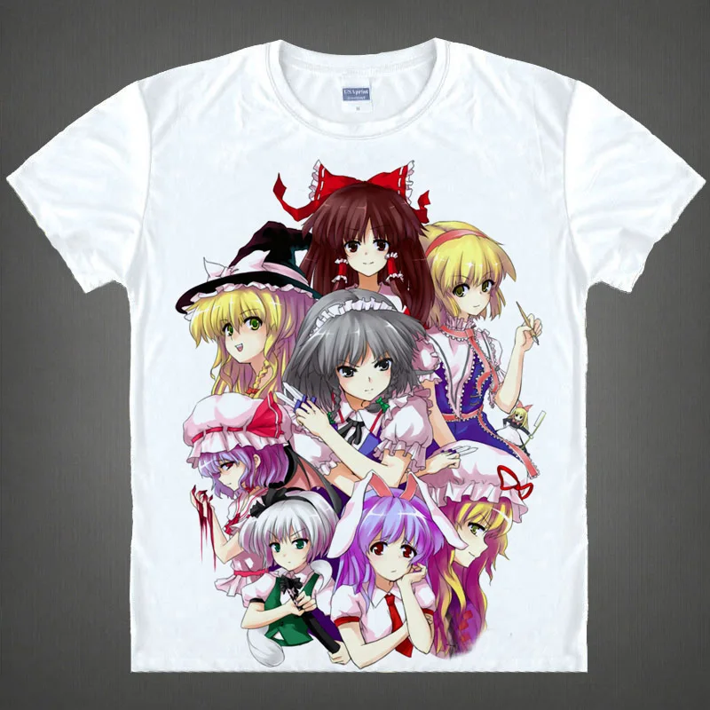 Футболки для косплея цирно саюджи Ююко хакури рейму из аниме Touhou Project футболки с