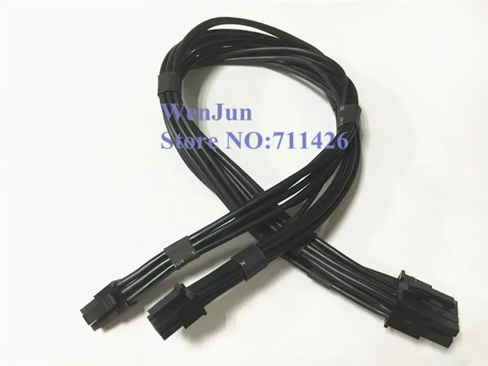 Кабель питания 16-awg с двойным мини 6-контактным штекером на PCI-E 8-контактный