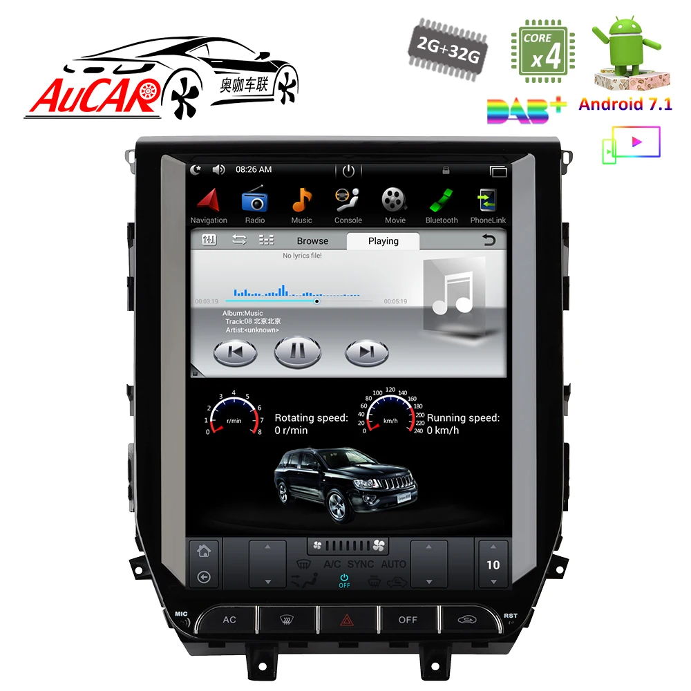Android 7 1 12 &quotTesla Style для Toyota Land Cruiser 200 2016 2017 DVD плеер Bluetooth радио WIFI 4G вертикальный