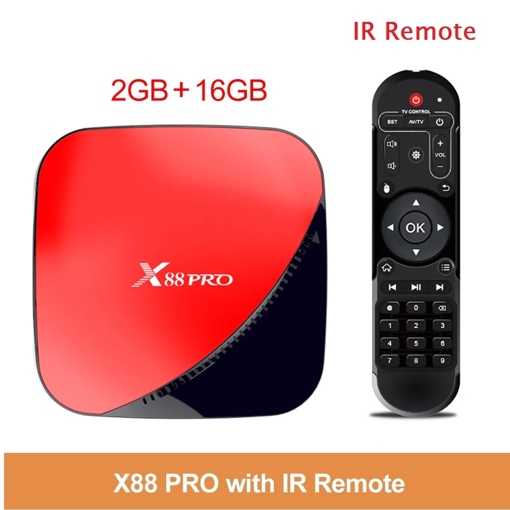 2GB 16GB X88 PRO Smart tv BOX Android 9,0 4 Гб 128 ГБ 32 ГБ 64 Гб Rockchip RK3318 четырехъядерный wifi 4K Google Play YouTube медиаплеер 2 Гб 16 Гб - Цвет: 2GB 16GB