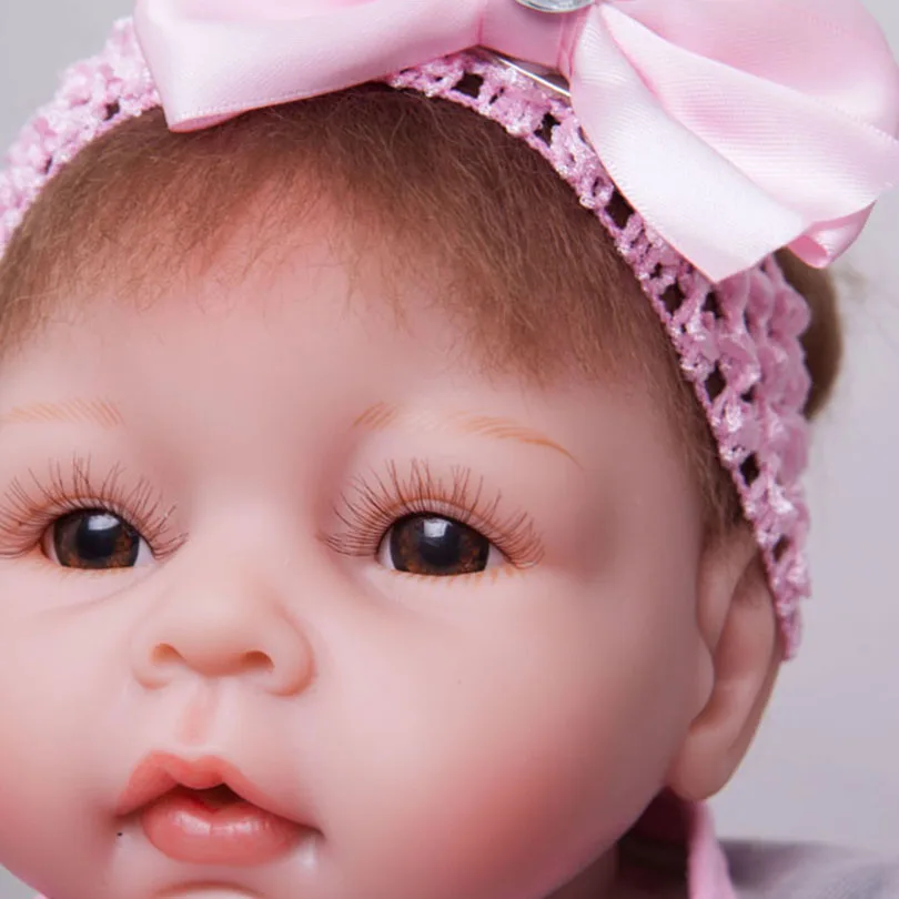Кукла реборн силиконовая Мягкая 55 см 22 дюйма|baby girl doll toy|doll toysgirl toy |