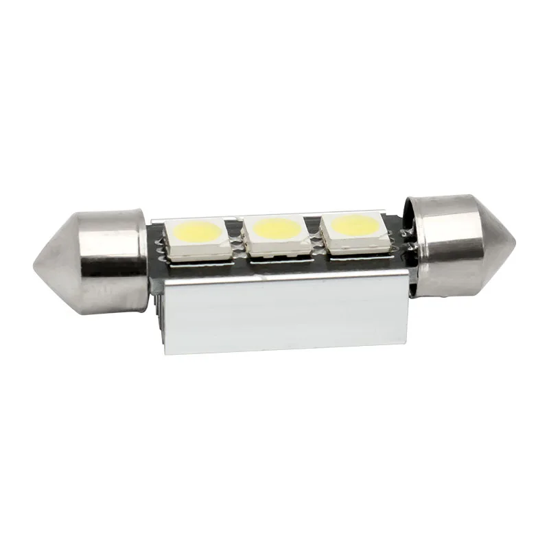 1 шт. 36 мм/39 мм C5W 3SMD 3 SMD 5050 светодиодный CANBUS без ошибок гирлянда лампы номерного