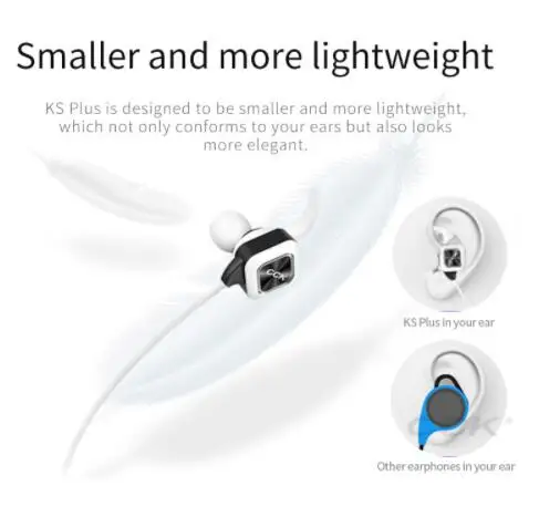 Подлинная KS Plus Спортивная bluetooth гарнитура беспроводные наушники с микрофоном