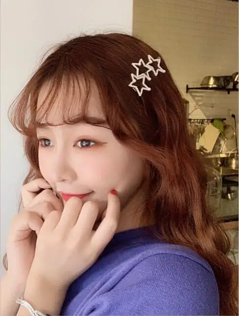 Заколка для волос с жемчугом в Корейском стиле женская заколка зажим головной