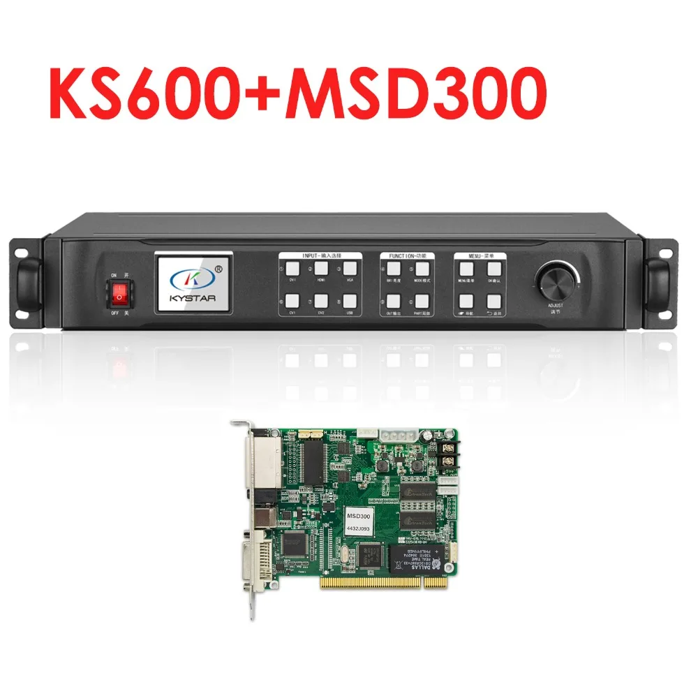 Дешевый светодиодный экран Процессор KS600 MSD300 Novastar отправка карты Indoor1920x1080