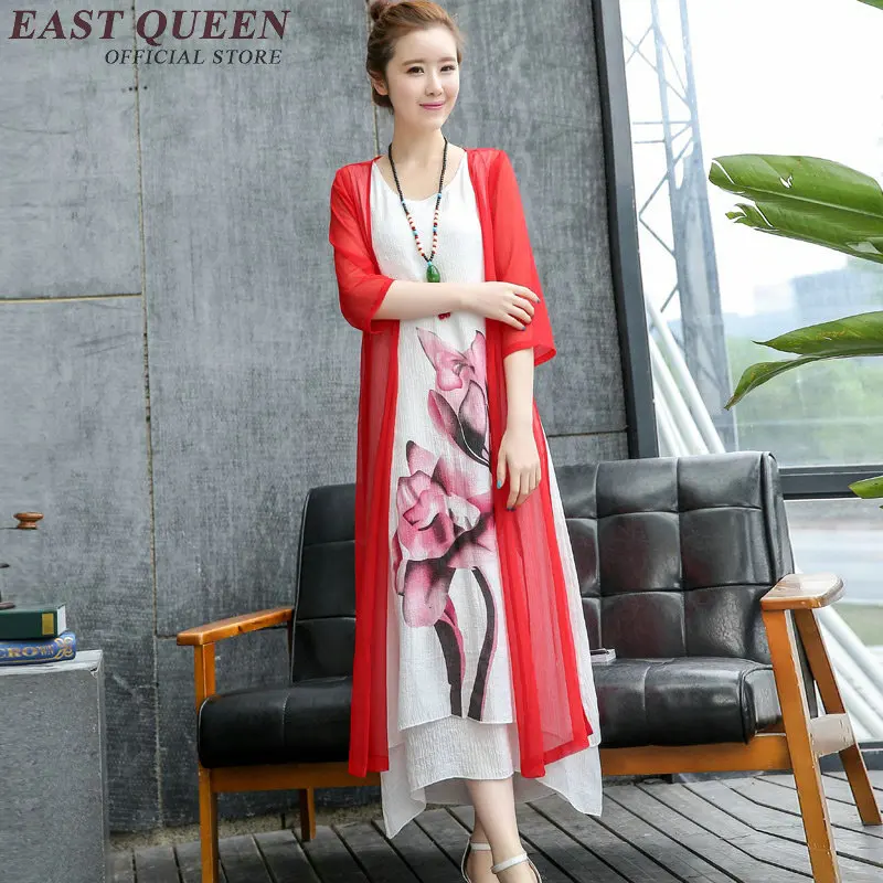 Традиционная китайская одежда 2018 весеннее Новое китайское восточное платье с