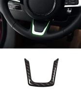 car parts steering wheel trim sequins frame abs chrome carbon fiber for jaguar xe xf f pace f pace x761 car interior accessories