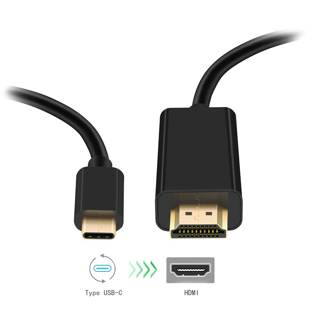 Адаптер для зеркалирования передачи HIPERDEAL 1 шт. адаптер кабеля 4K с Type C на HDMI