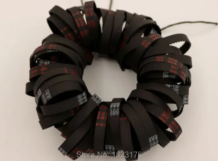 Резиновый ремень GT2/2M 96 100 с замкнутой петлей 2 ГТ/2 м-96/100-6 зубцов ремня