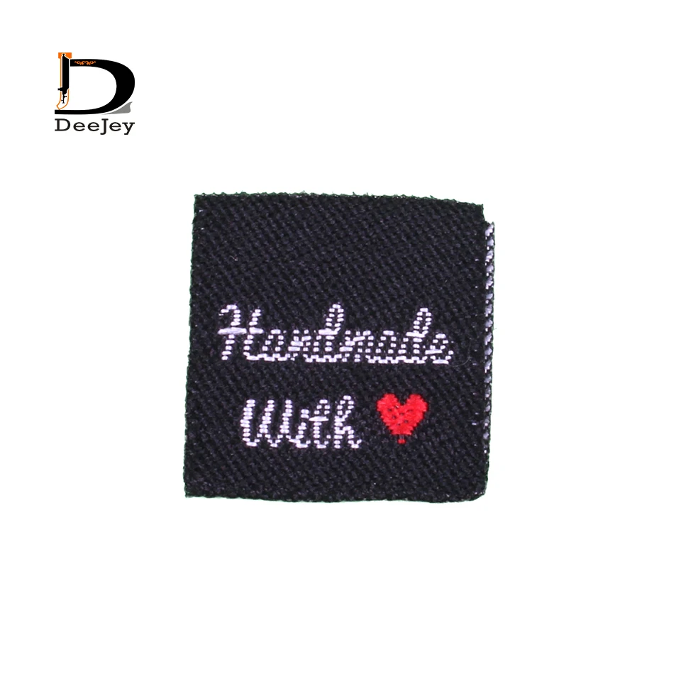 Тканые бирки Рыбки сделай сам 2*2 см 150 шт./партия|fabric flowers for clothing|tag lifefabric sample |
